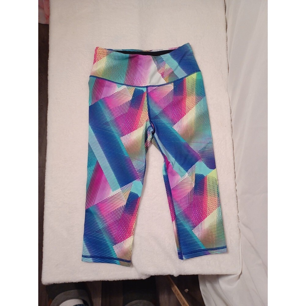 VICTORIA SECRET VSX Sports‎ multicolor crop athletic leggings